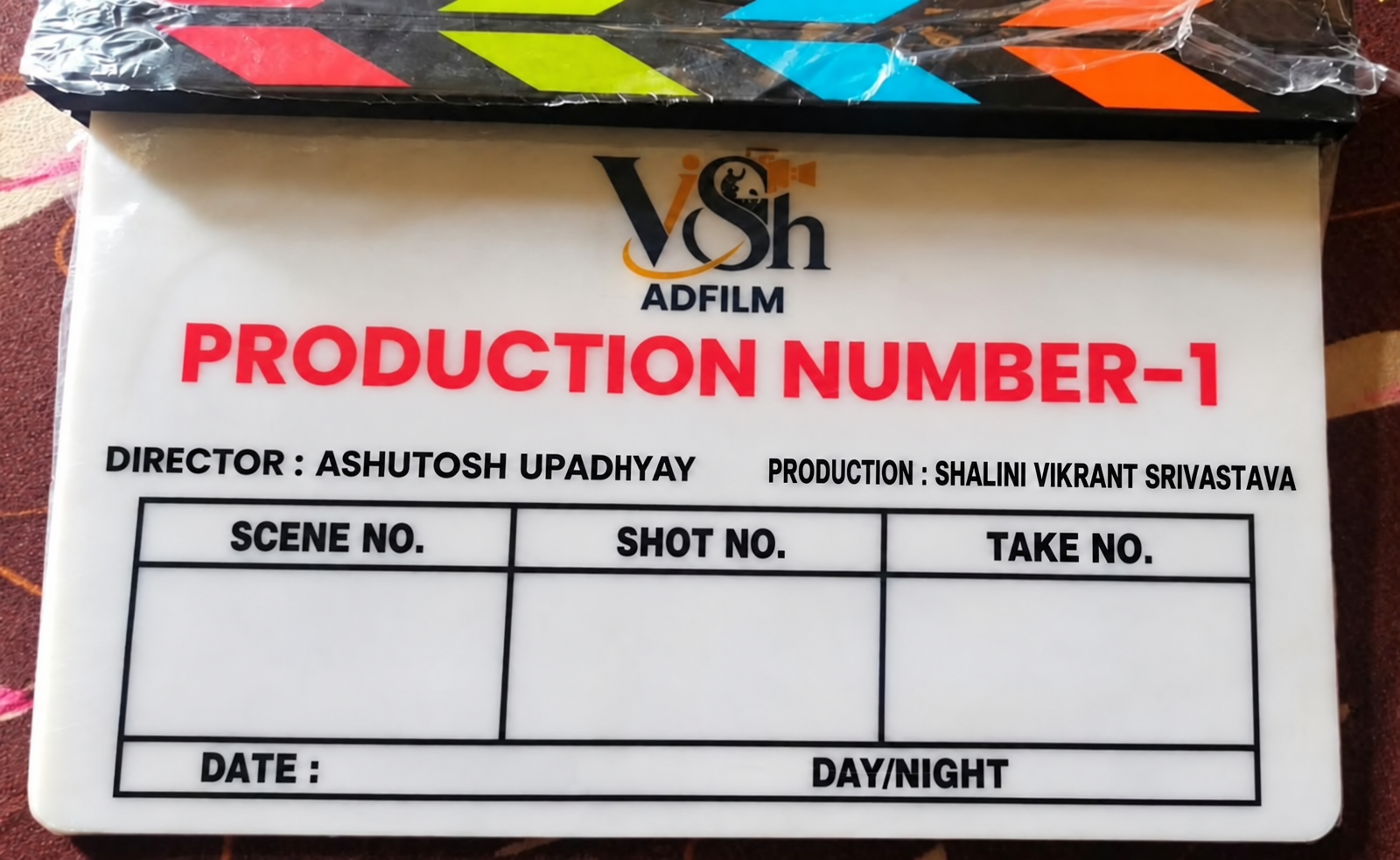 ViSh adfilm clapper — Production Number-1